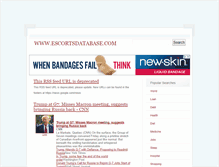 Tablet Screenshot of escortsdatabase.com